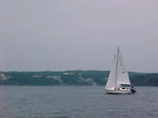 sailboat on Lake Travis